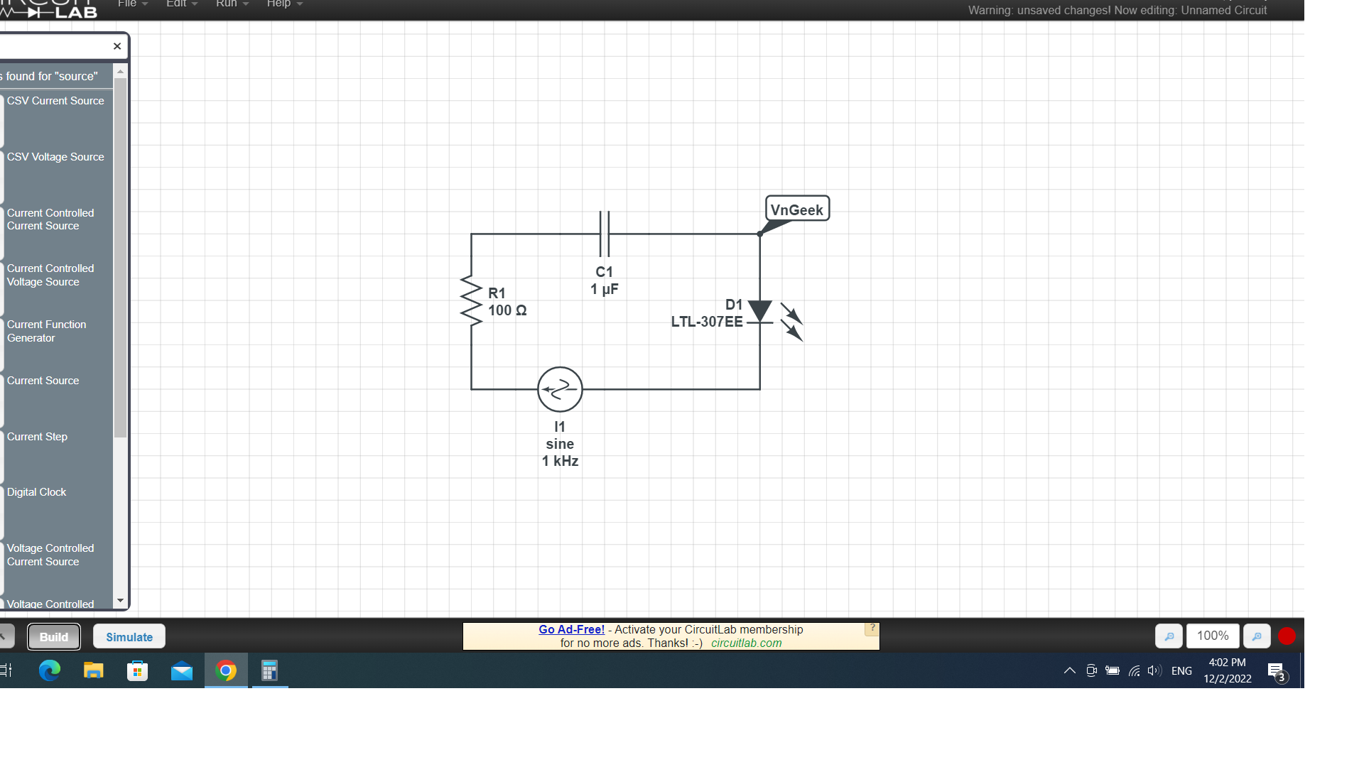 CircuitLab - Công cụ giả lập mạch điện online